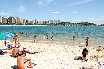 Banhistas na Praia da Curva da Jurema