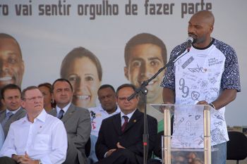 MV Bill no lancamento Pronasci Territorio de Paz