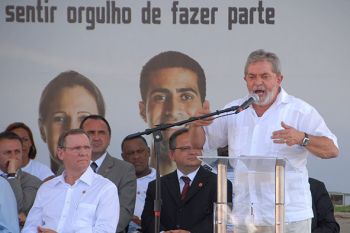 Presidente Lula no lancamento do Pronasci Territorio de Paz