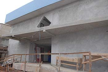 obras da unidade de saúde do bairro de resistência