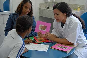 Atendimento a crianças de adolescentes na Apae