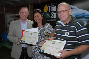 Entrega do Prêmio Tião Sá na Feira do Verde de 2009