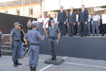 Prefeito João Coser participa da troca de comando da Polícia Militar