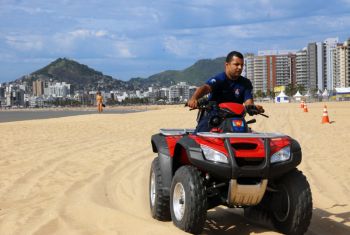 Guarda Municipal recebe treinamento para uso de quadriciclos no verão