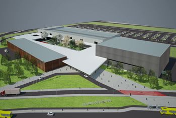 Perspectiva do Centro de Eventos