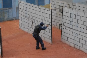 Treinamento de tiro da Guarda Municipal