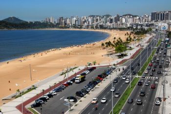 Vista panorâmica da Praia de Camburi