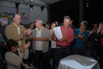 Assinatura da Ordem de Serviço da Praça de Itararé
