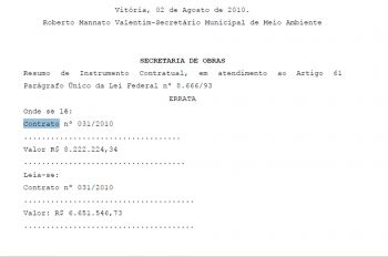 Resumo de Instrumento Contratual