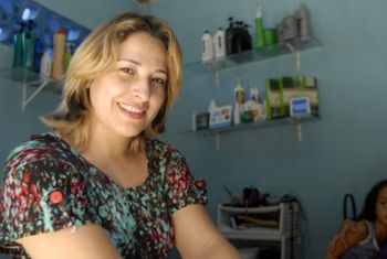 Deusiane Benevides Marvila da Silva, beneficiária do Microcrédito da Prefeitura de Vitória