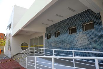 Fachada da Unidade de Saúde de Nova Palestina que será inaugurada