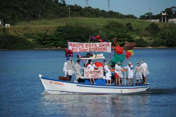 Barco vencedor na procissão marítima de são pedro 2012