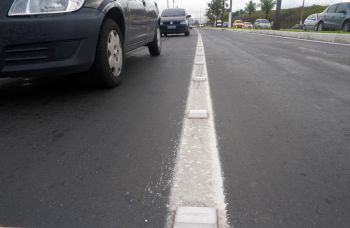 Sinalização Horizontal na Avenida Dante Michelini