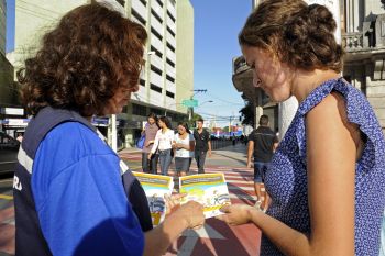 Campanha de Educação no Trânsito no Centro de Vitória