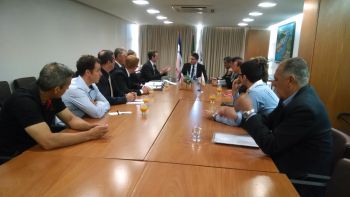 Visita da delegação australiana ao prefeito