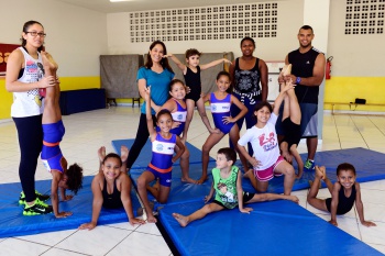 Equipe de Ginástica doCentro de Excelência de Ginásticas e Lutas