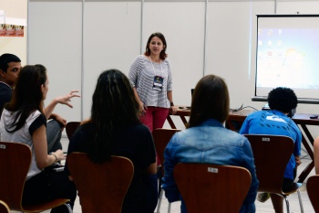 Oficina de documentário na I Feira de Audiovisual na Fábrica de Ideias