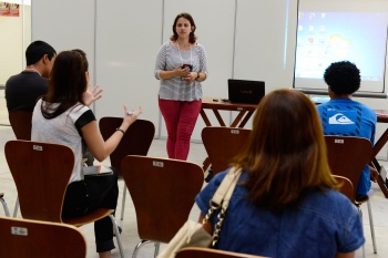 Oficina de documentário na I Feira de Audiovisual na Fábrica de Ideias