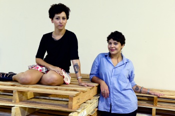 Kamilla Albani e Raisa Carlos de Andrade organizam a Fábrica Lab