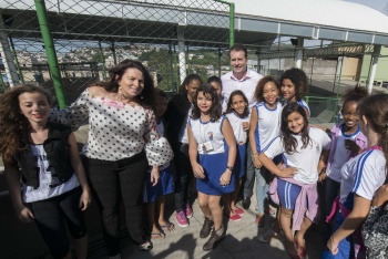 Inauguração da Quadra da Emef Otacílio Lomba