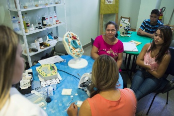 OFICINA DE MICROSFOPIA - escola de biologia