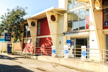 Campanha de vacinação contra a poliomielite - Fachada, US Santo André