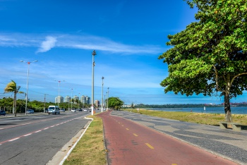 Obras da Nova Iluminação da Praia de Camburi