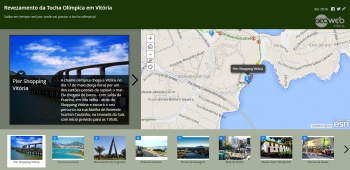 Página com monumentos do roteiro da tocha