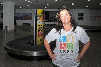 Ação com Usuários do CRPD no Aeroporto de Vitória