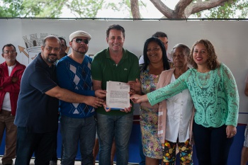 Entrega do galpão das desfiadeiras