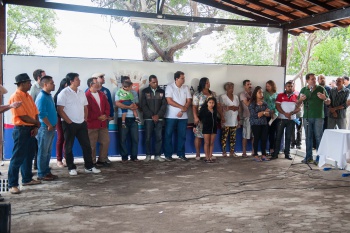 Entrega do galpão das desfiadeiras