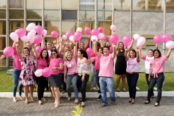 Equipe da SEMAD na Campanha Outubro Rosa