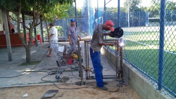 Manutenção campo futebol em Joana D
