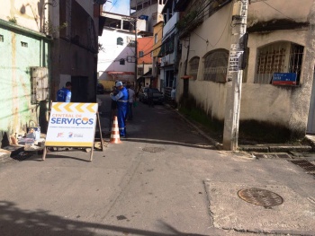 Recuperação de pavimentação no bairro Bonfim