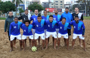camisa da seleção brasileira de futebol de areia