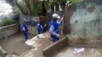 Escadaria ganha manutenção em Bonfim