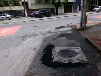 Tapa-buraco acontece no bairro Jucutuquara