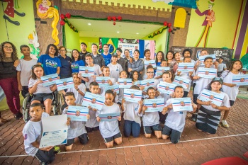 Formatura Patrulha Mirim no CAJUN Nova Palestina