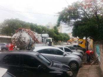 Rede é desobstruída em Bento Ferreira