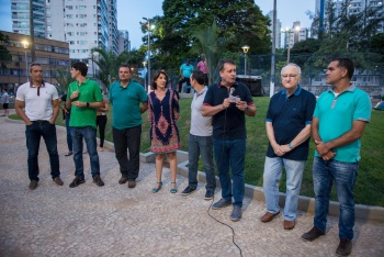 Inauguração da praça do Cauê