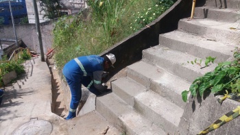 Recuperação de escadaria