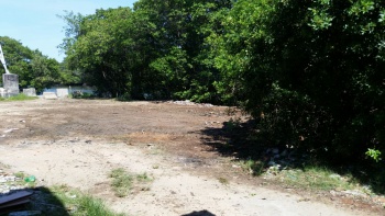 Demolição de garagem em área de manguezal em Maria Ortiz