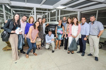 Representantes da cidade de Sevilha em visita à Vitória