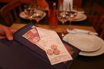 Conta de restaurante