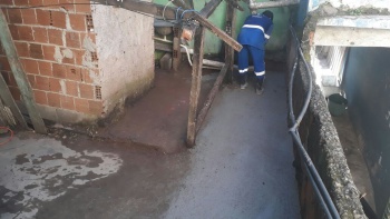 Conserto de drenagem_Ilha de Santa Maria