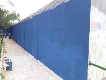 Pintura no EMEF de Resistência