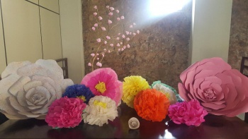 Oficina de flores de papel