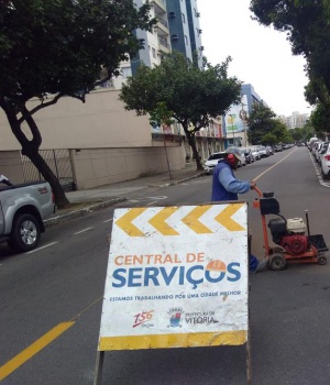 Recuperação de rede drenagem em Jardim Camburi