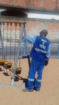 Pintura no playground em Resistência