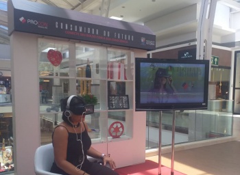 Estande de realidade virtual do Procon